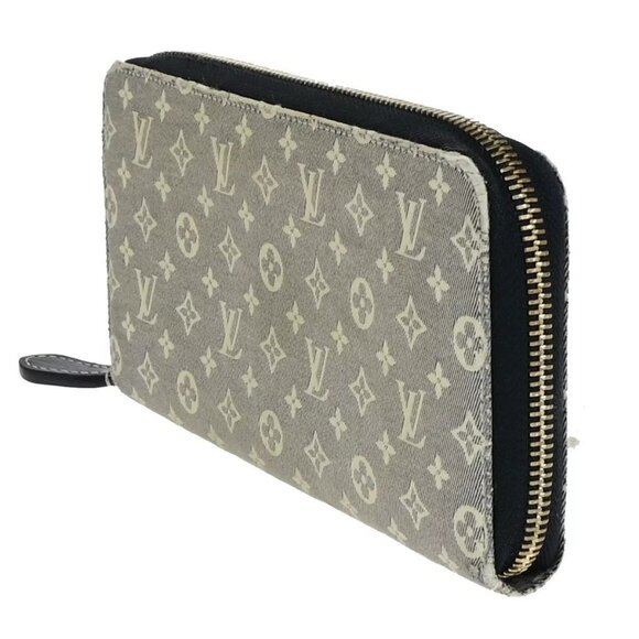 LOUIS VUITTON LV Zippy Wallet Monogram Ideal Canvas Leather Gray - Picture 7 of 16